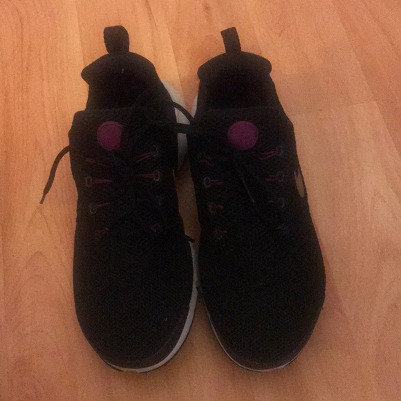 nike shoes purple and gold